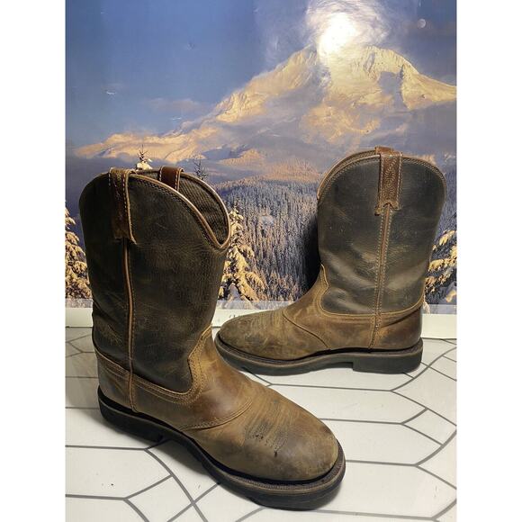 Cabela\'s Pinedale Brown Rounded Toe Western Work Boots Mens Size 10.5 EE main image 15